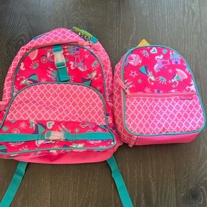 Stephen Joseph Allover Print Princess Backpack and lunchbox NWT